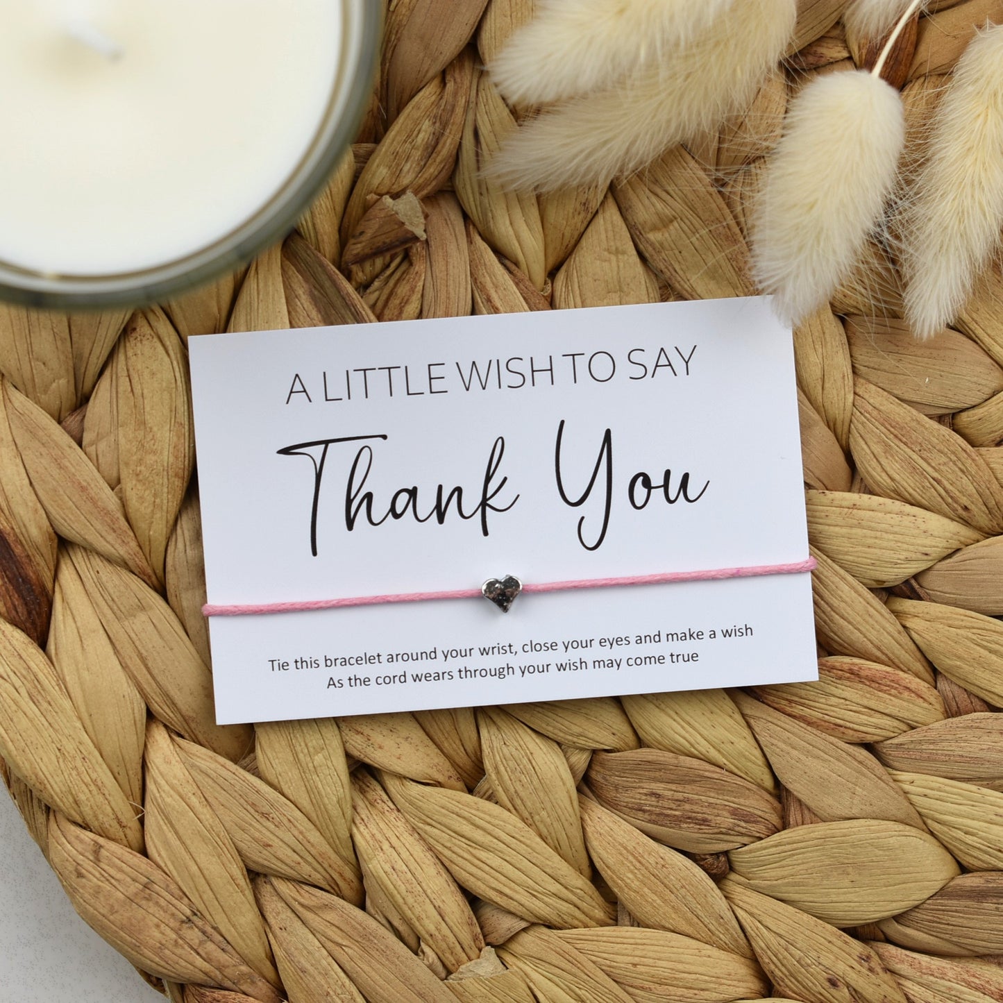 A Little Wish To Say Thank You Wish Bracelet - Heart Charm