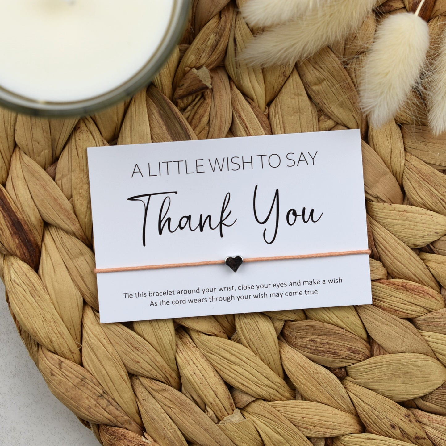 A Little Wish To Say Thank You Wish Bracelet - Heart Charm