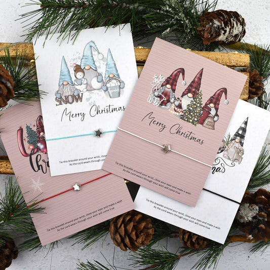 Pack of 4 - Merry Christmas Wish Bracelet
