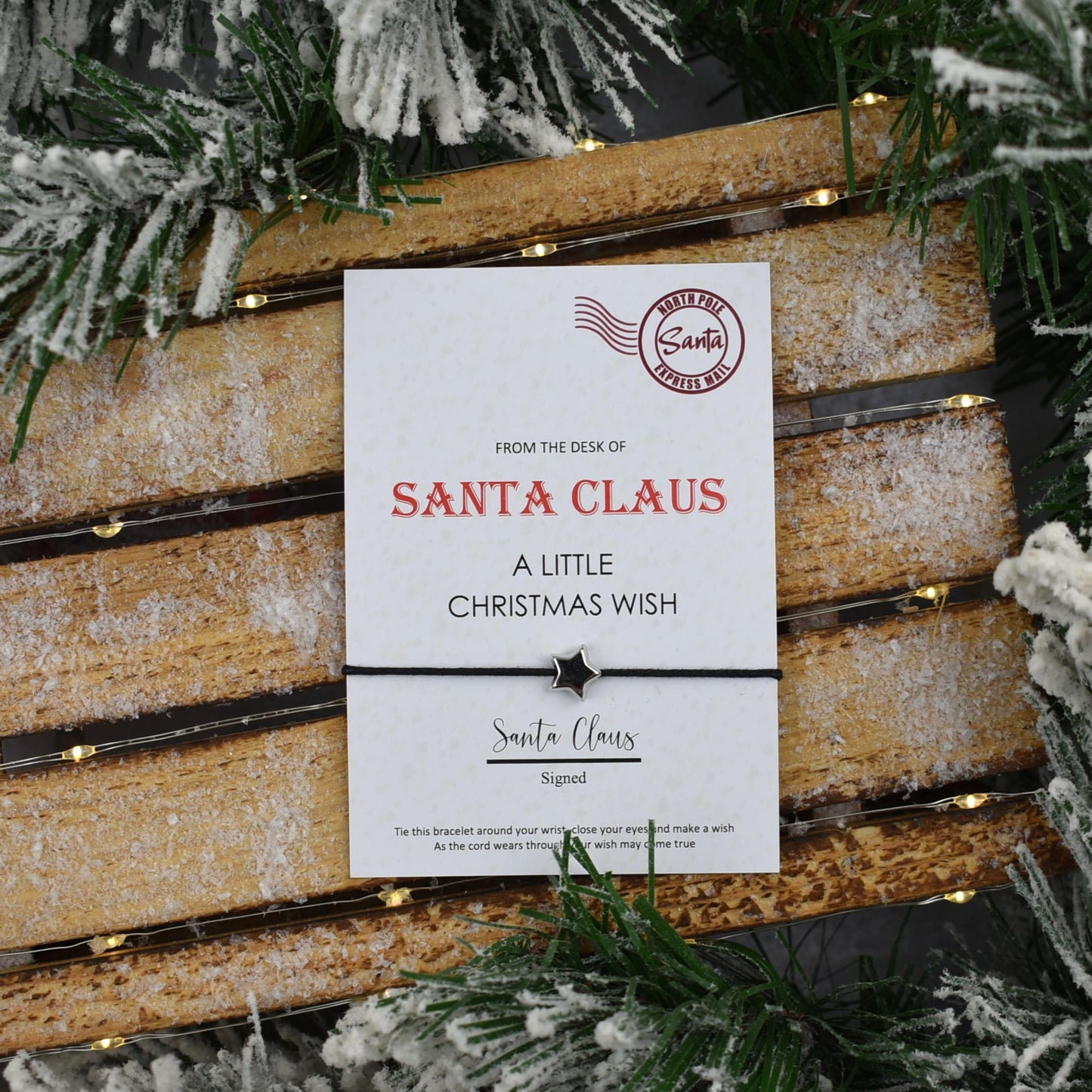 From The Desk Of Santa Claus Wish Bracelet