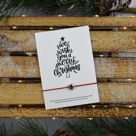 We Wish You A Merry Christmas Wish Bracelet
