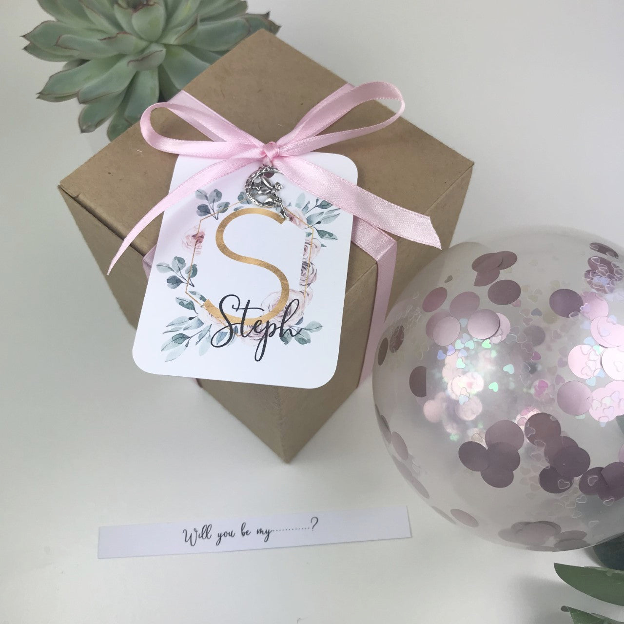 Personalised Deluxe Balloon Proposal Box