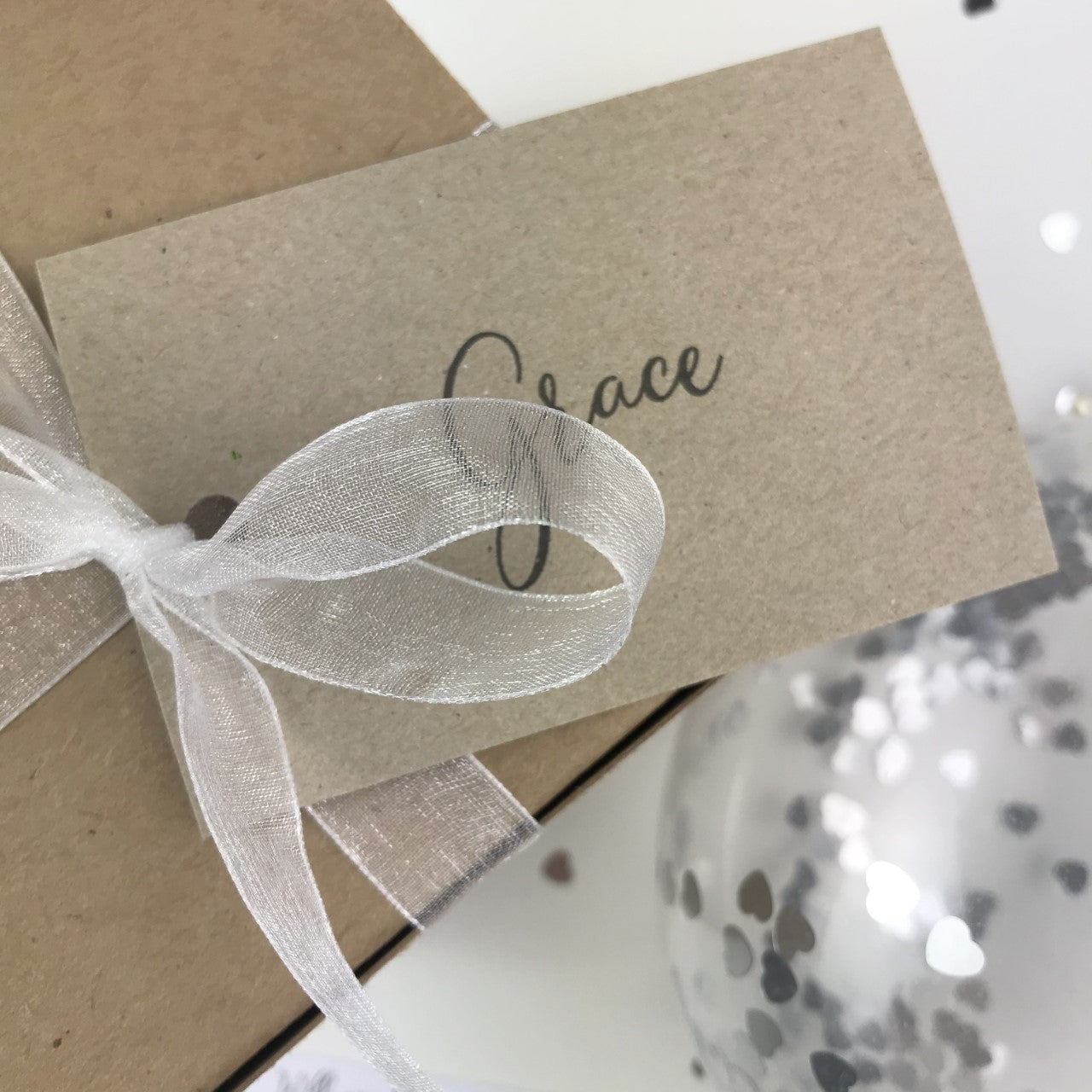 Personalised White Balloon Proposal Box